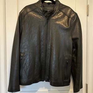 Marc New York Men's Leather Moto Jacket